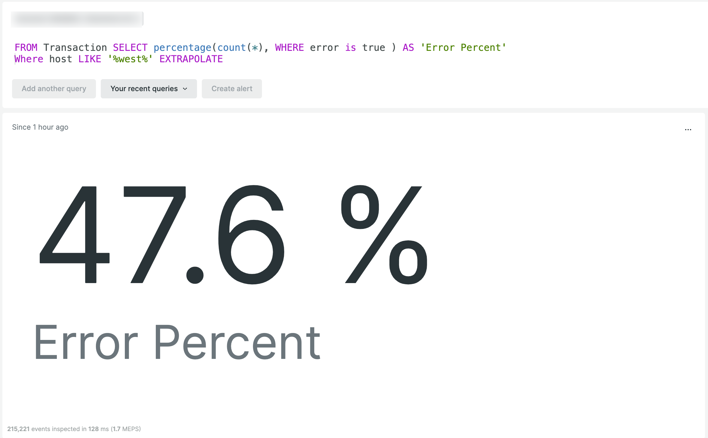 NRQL for percentage