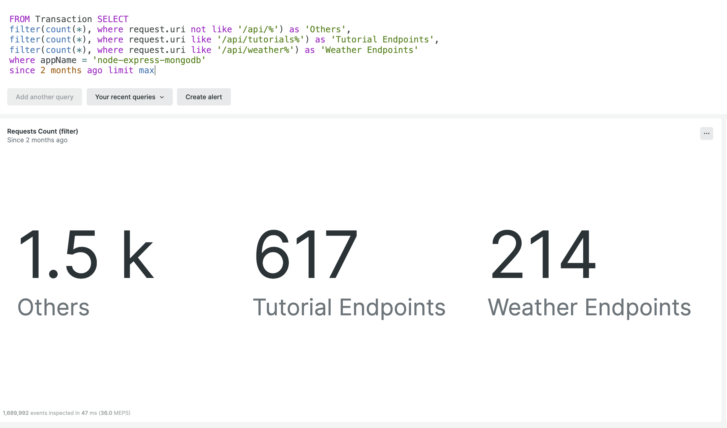 filter() example with WHERE clause