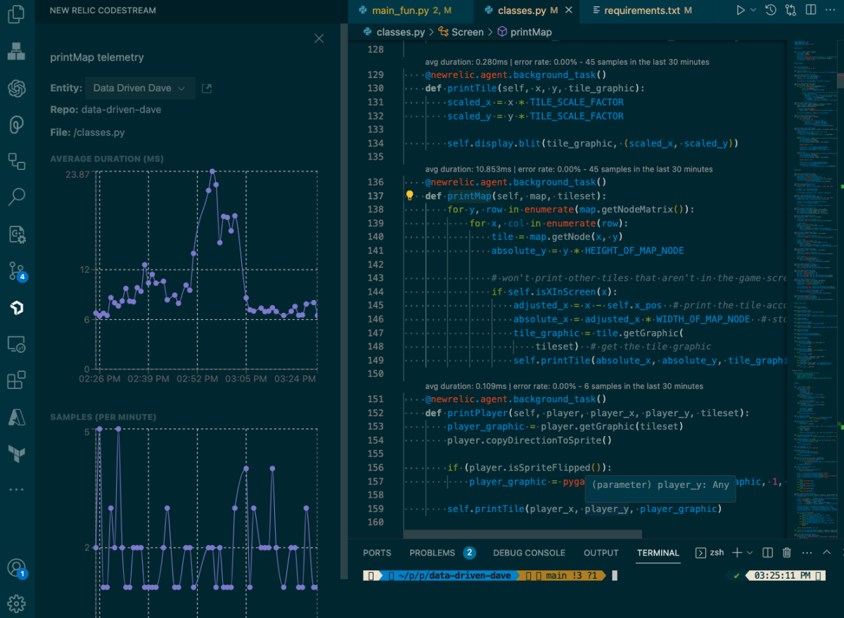 codestream shift-left telemetry timeline