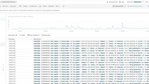 Logs UI in NR1 with a storm of log lines