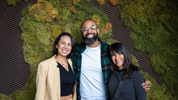 Photo of Ariane, Tyrone, and Kim.