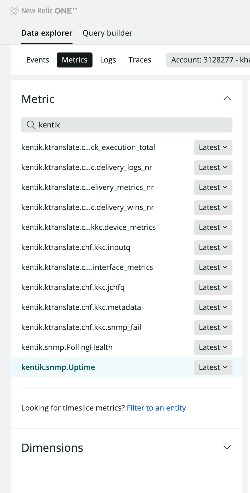 NPM kentik metrics