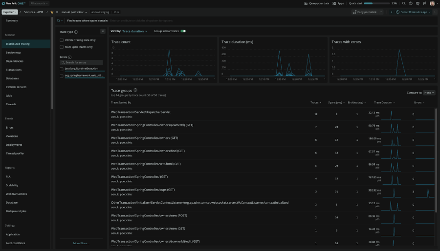 Distributed Tracing for Azure Spring Cloud