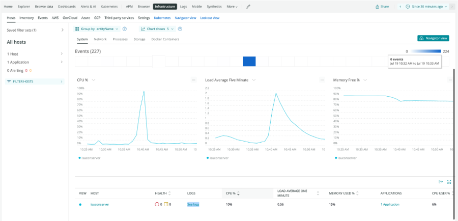 New Relic Infrastructure ISUCon10