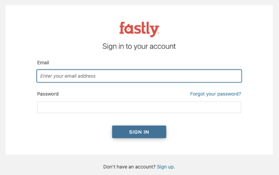 Fastly Blog JP 5 Login page