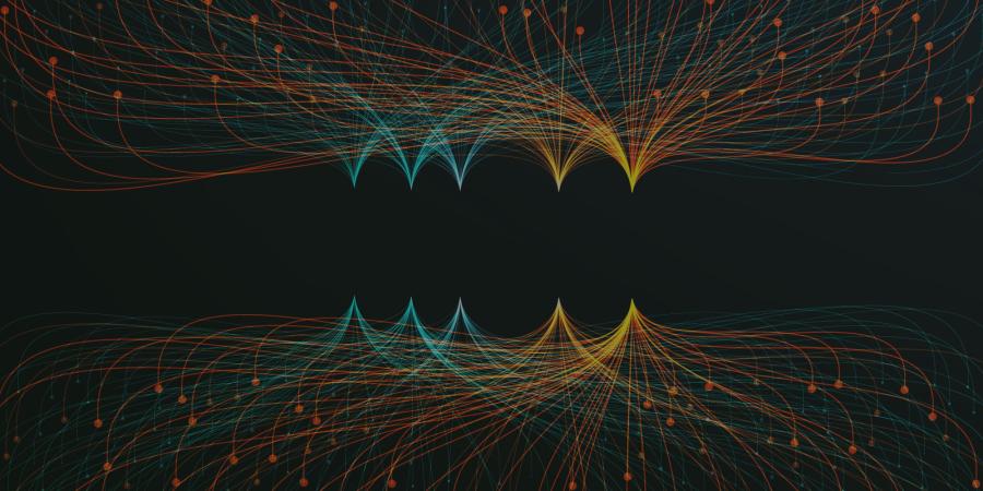 abstract data lines