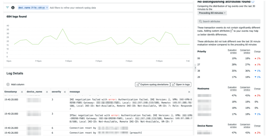 Details about your logs