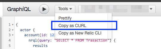 Copy as CURL