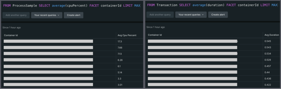 screenshot of joining data sets