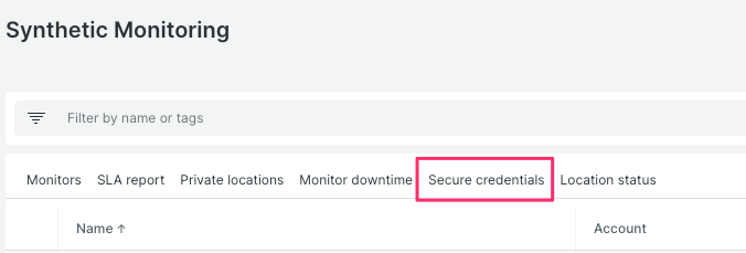 Secure credential setting