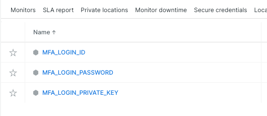 Secure credential setting