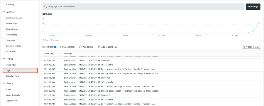 Logs in Context for Golang