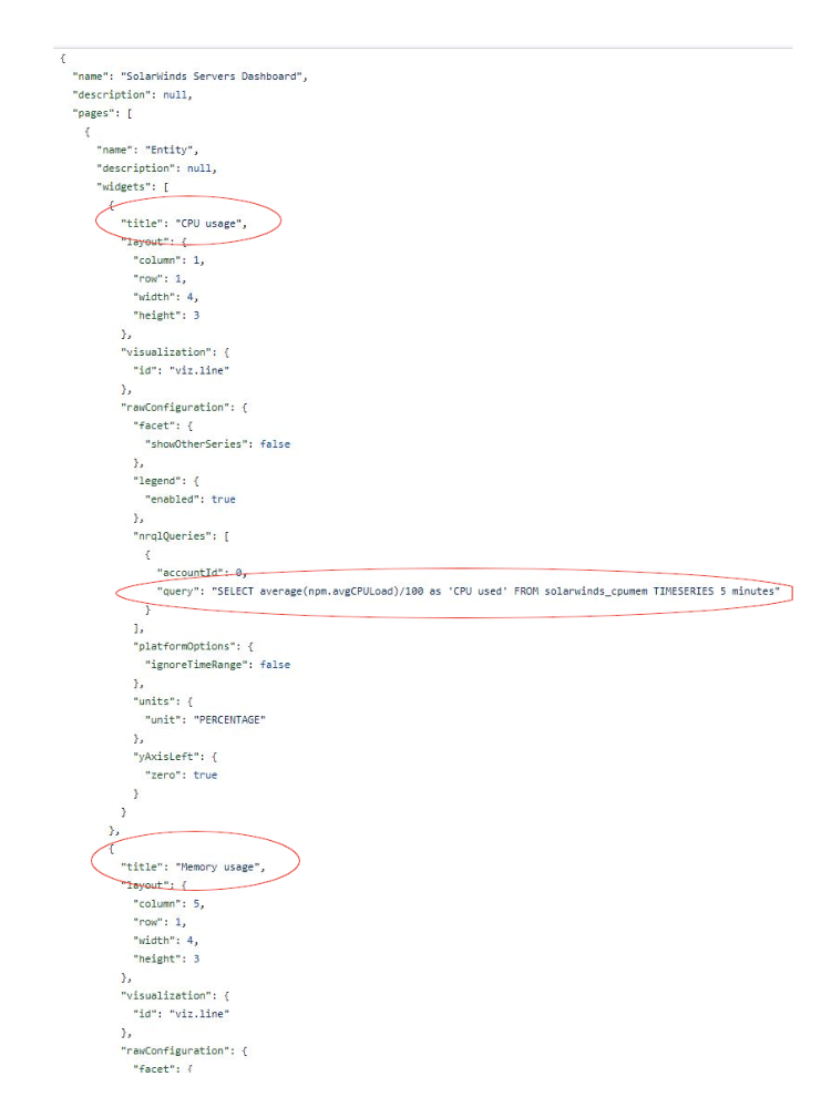 Dashboard yml example