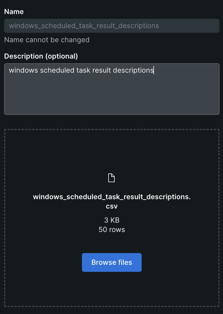 Import log files