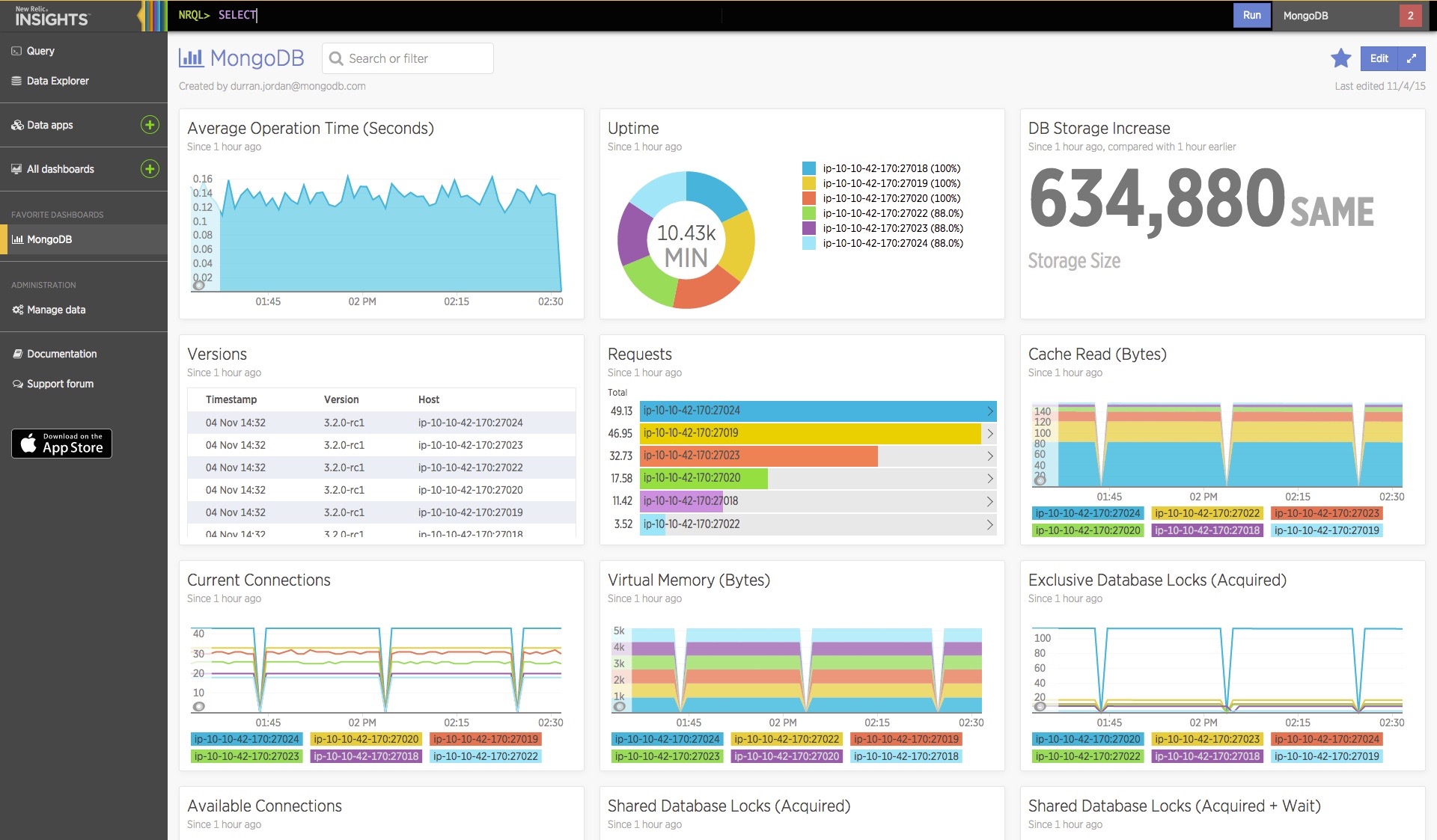 mongodb new relic insights