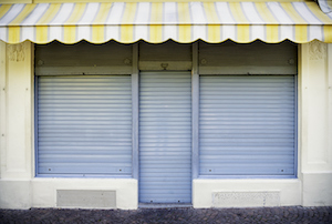 closed storefront