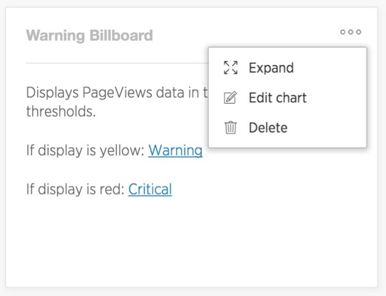 dashboard notes action menu example